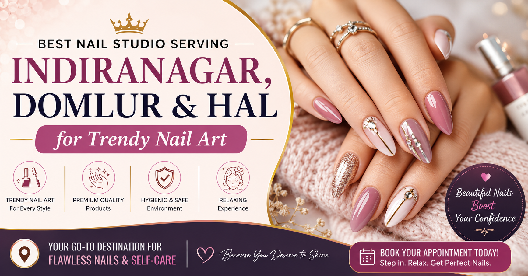 Best Nail Studio Serving Indiranagar, Domlur & HAL