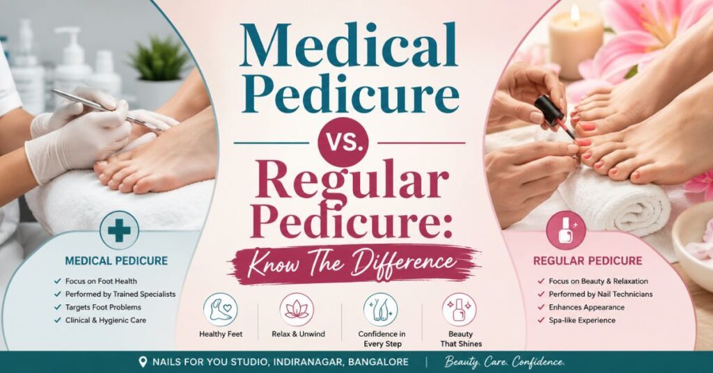 Medical pedicure vs. Regular pedicure know the difference