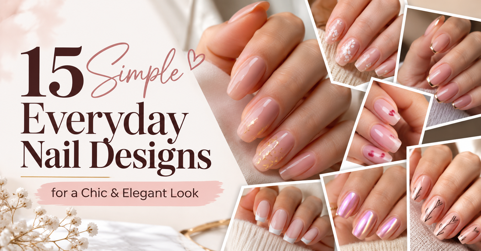 15 simple everyday nail designs for a chic & elegant look