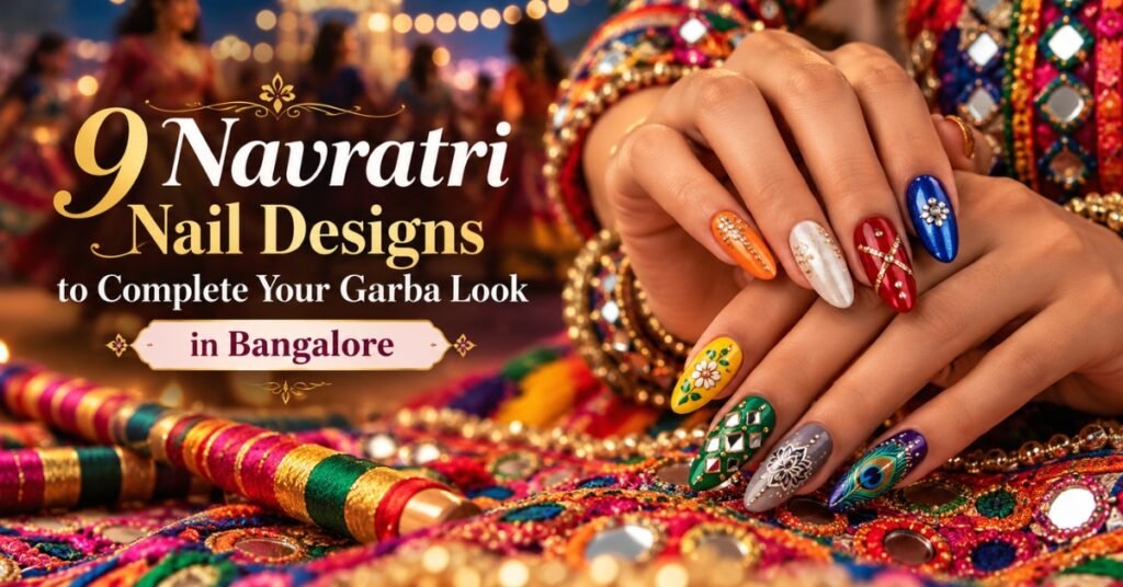 Navratri nail designs in bangalore